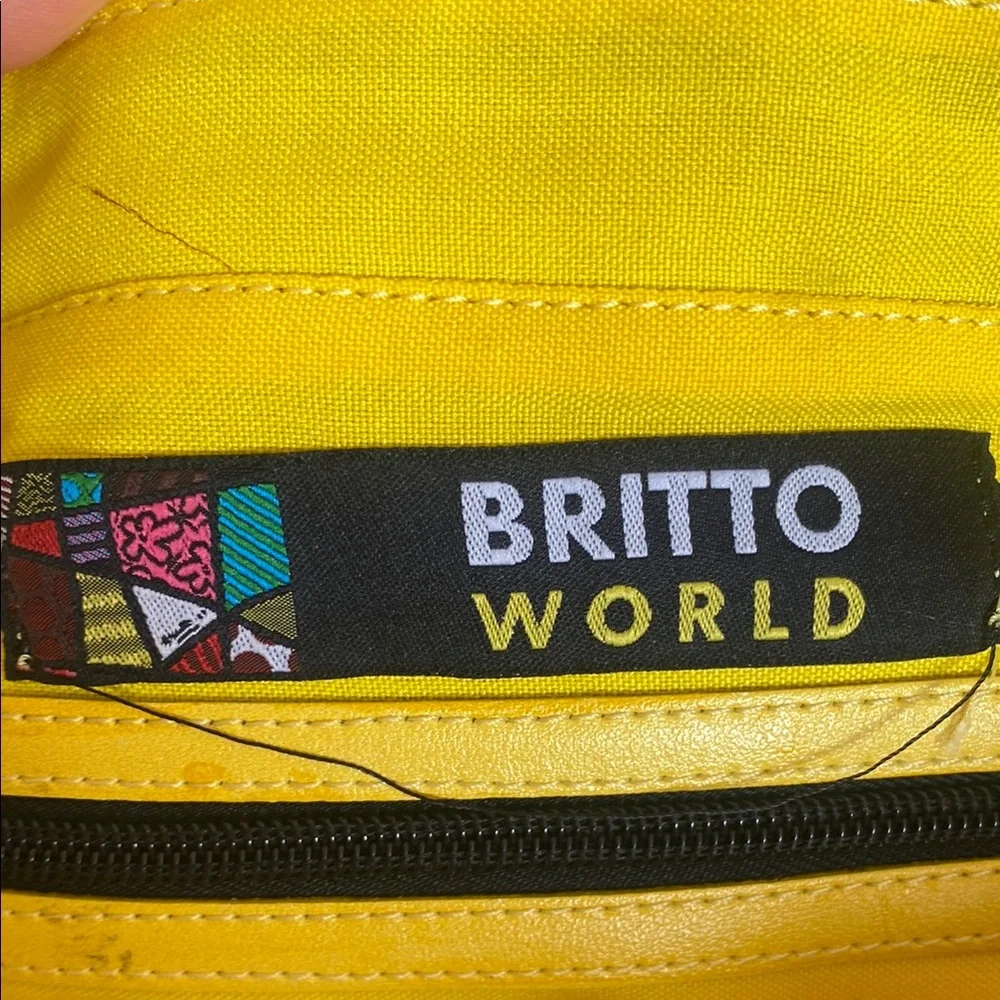 Britto Yellow Dog Pop Art Tote Bag – Romero Britto Style